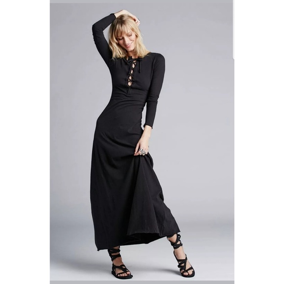 Dresses & Skirts - Free People BEACH Black Maxi Dress